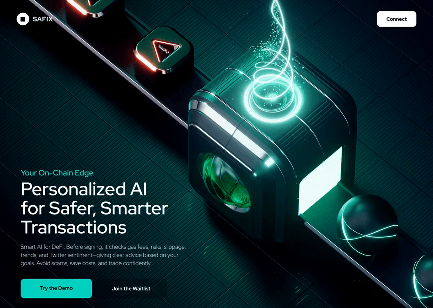 Safix A Ai Base DEFI Banking Website UI/UX Design