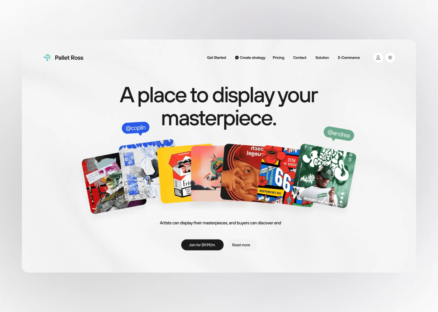 Pallet Ross UI/UX Design Image