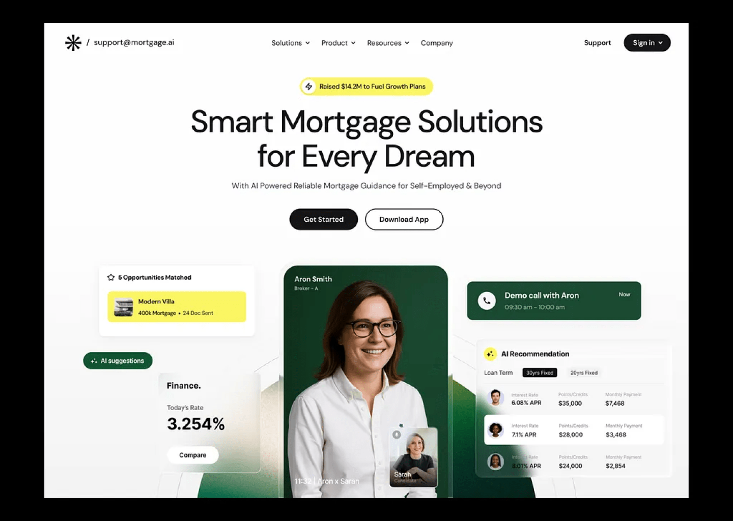 Mortgage Solution UI Design