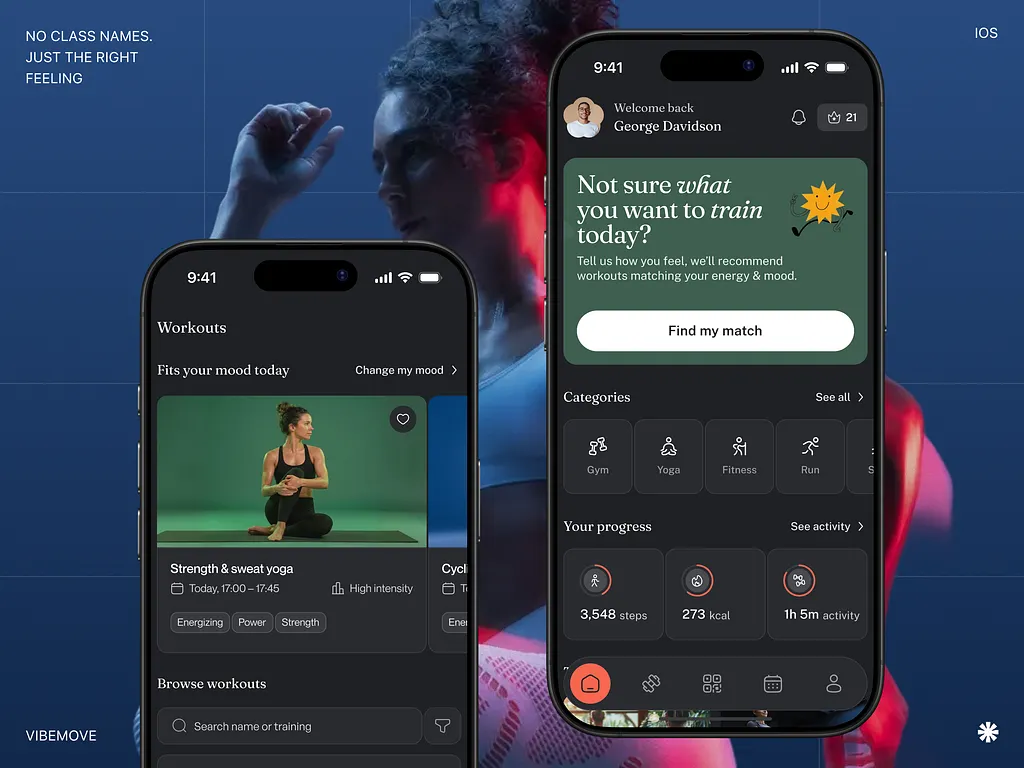 Gym Workout App UI UX Design