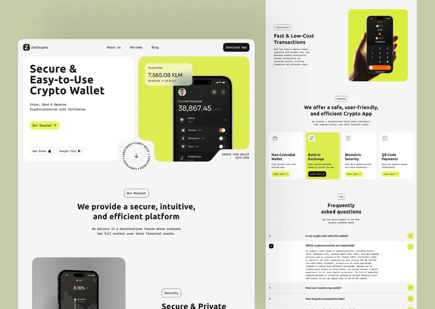 ZenCrypto UI/UX