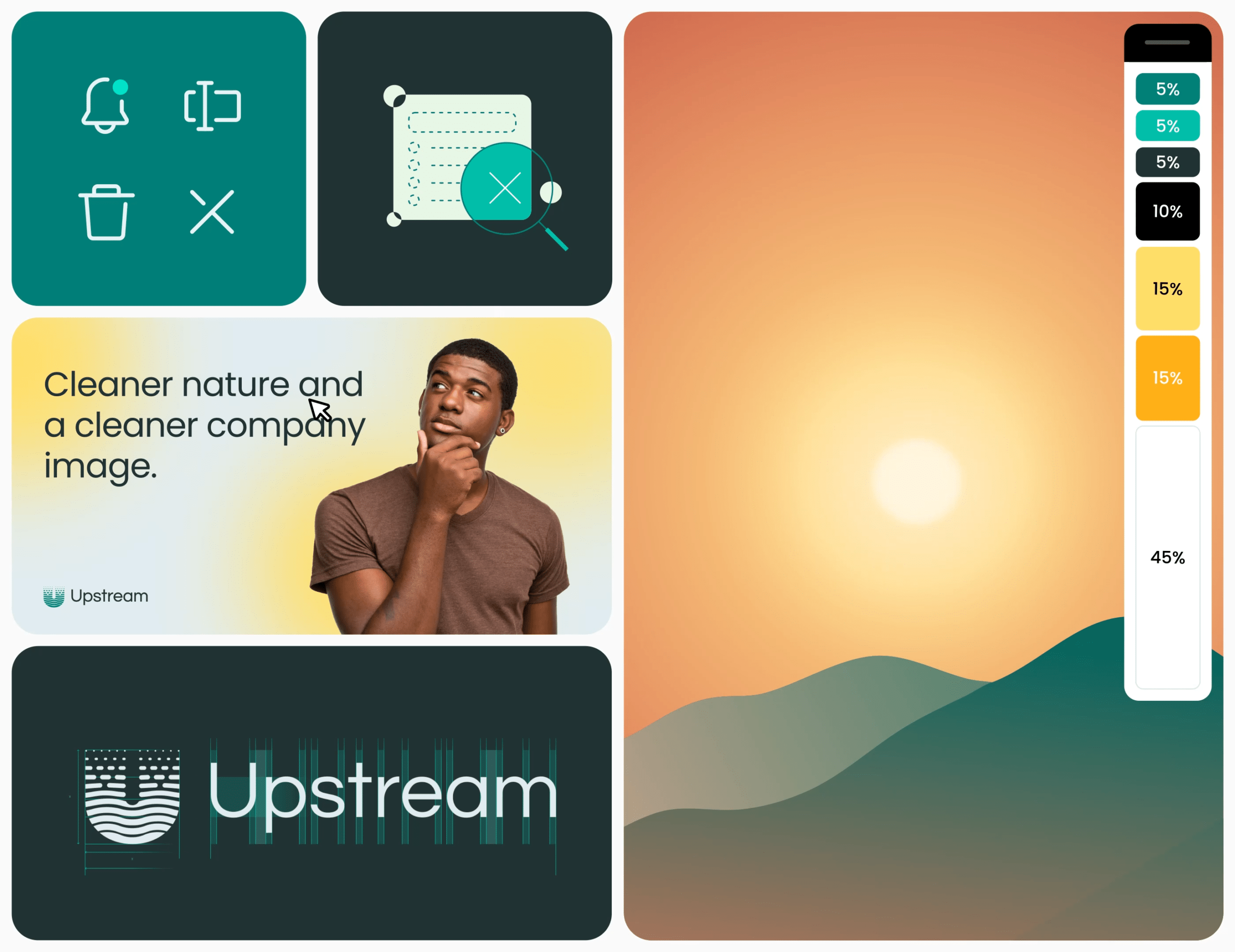 Upstream colors